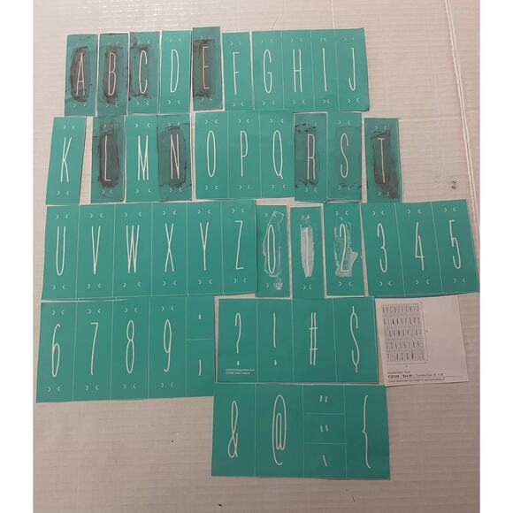 Chalk Couture Handwritten Front Letter Transfers - Picture 3 of 3